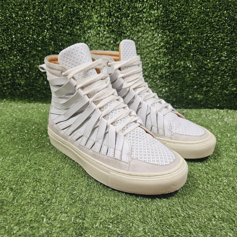 Damir Doma White Leather‎ High Top Casual Sneakers Womens Size EU 37 US 6.5